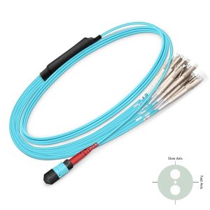 1310nm PM MPO Breakout Fiber Patchcord